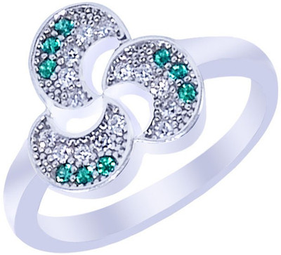 

Elotic Silver Cubic Zirconia Rhodium Plated Ring