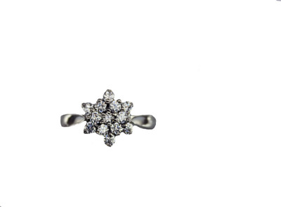 

Phoenix Sterling Silver Swarovski Zirconia Sterling Silver Plated Ring, White