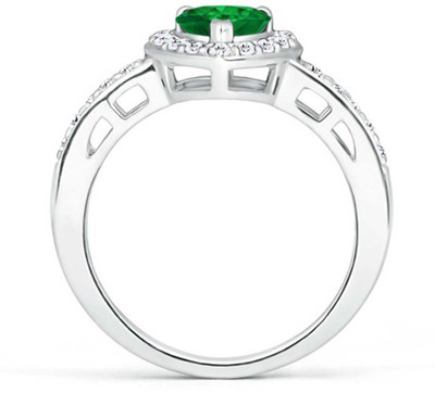 Kiara Jewellery Silver Cubic Zirconia Rhodium Plated Ring
