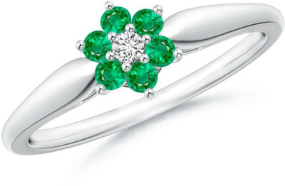 

Kiara Jewellery Parthavi Silver Swarovski Zirconia Rhodium Plated Ring