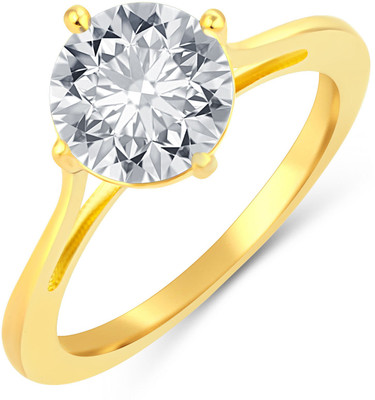 

Sukkhi Enchanting Solitaire Copper Cubic Zirconia Gold-plated Plated Ring