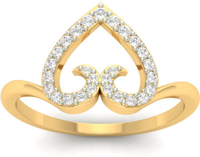 

Jewels5 Acacia 14kt Diamond Yellow Gold ring(Rhodium Plated)