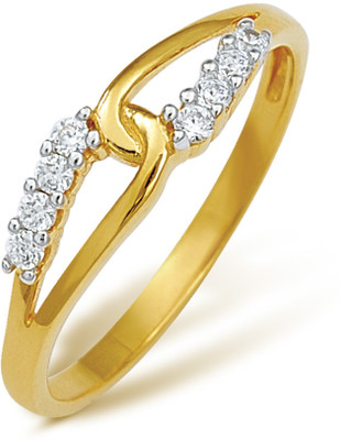 5% OFF on Nishtaa 22kt Cubic Zirconia Yellow Gold ring
