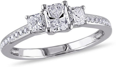 

Kiara Jewellery Namrata Sterling Silver Swarovski Zirconia Gold-plated Plated Ring