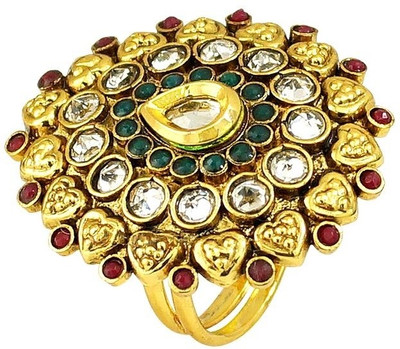 69% OFF on R S Jewels Gold Plated Latest Treand Alloy Gold Plated Ring