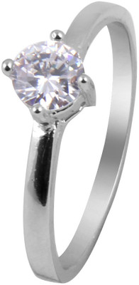 Jewel99 Sterling Silver Swarovski Zirconia Sterling Silver Plated Ring