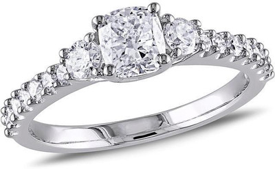 

Kiara Jewellery Apeksha Sterling Silver Swarovski Zirconia Gold-plated Plated Ring