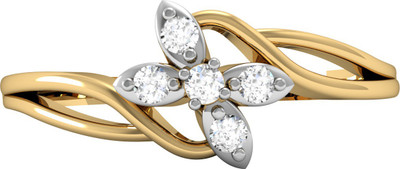 

Vachya Glory 18kt Diamond Yellow Gold ring(Yellow Gold Plated)