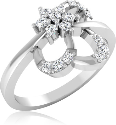 31% OFF on Forevercarat Metal Diamond Sterling Silver Plated Ring