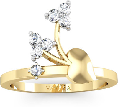 

Vachya Glory 14kt Diamond Yellow Gold ring(Yellow Gold Plated)
