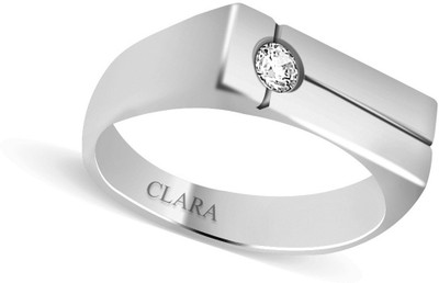 

Clara Sterling Silver Swarovski Crystal Rhodium Plated Ring