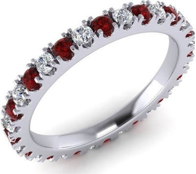

ICR Jewels Sterling Silver Cubic Zirconia Sterling Silver Plated Ring, White