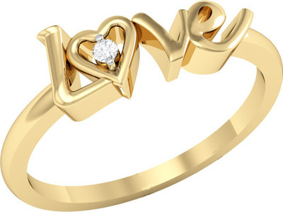

Vachya Glory 14kt Diamond Yellow Gold ring(Yellow Gold Plated)