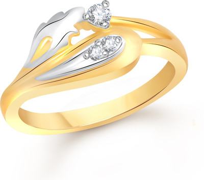 

VK Jewels Stylish Leaf Alloy Cubic Zirconia Gold-plated Plated Ring