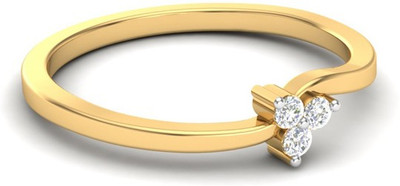 

Kataria Jewellers The Darcia American Diamond 92.5 BIS Hallmarked Silver Ring, Yellow