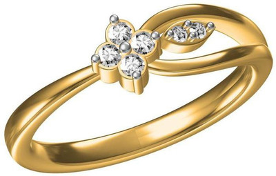 

AG Jewellery Shanti Sterling Silver Swarovski Crystal Ring, Yellow