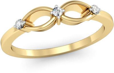 

Vachya Glory 14kt Diamond Yellow Gold ring(Yellow Gold Plated)