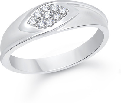 

VK Jewels Enticing Alloy Cubic Zirconia Rhodium Plated Ring, Silver
