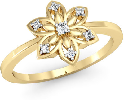 

Vachya Glory 18kt Diamond Yellow Gold ring(Yellow Gold Plated)