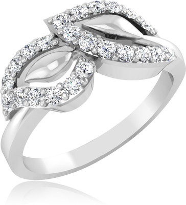 31% OFF on Forevercarat Shimmering Metal Sterling Silver Plated Ring