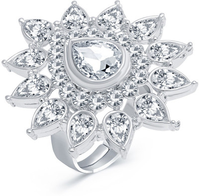 

Sukkhi Astonishing Alloy Rhodium Plated Ring, White