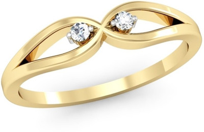 

Kataria Jewellers The Fealty BIS Hallmarked Gold 14kt Diamond Yellow Gold ring(Yellow Gold Plated)