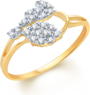 

Sukkhi Incredible Alloy Cubic Zirconia Gold-plated, Rhodium Plated Ring, Gold;white