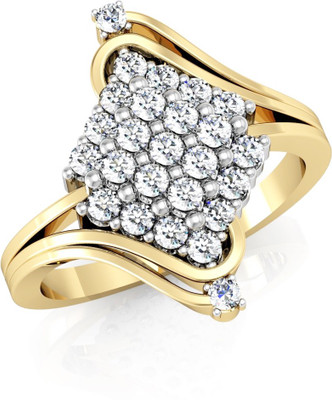 

Vachya JLR-73 18kt Diamond Yellow Gold ring(Yellow Gold Plated)