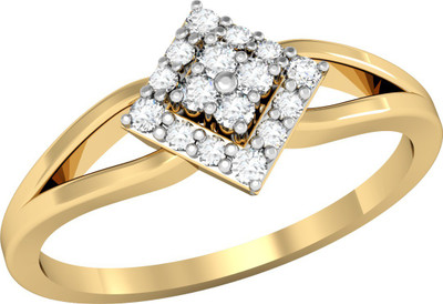 

Vachya Glory 18kt Diamond Yellow Gold ring(Yellow Gold Plated)