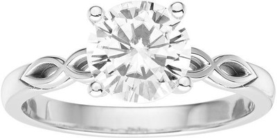 

Kiara Jewellery Meera Sterling Silver Swarovski Zirconia Gold-plated Plated Ring