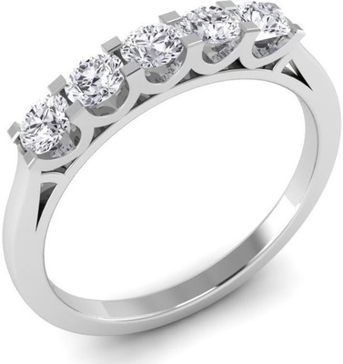 

ICR Jewels Sterling Silver Cubic Zirconia Sterling Silver Plated Ring, White
