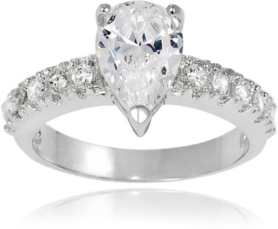 

Kiara Jewellery Silver Cubic Zirconia Rhodium Plated Ring