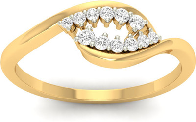 

Jewels5 18kt Diamond Yellow Gold ring(Rhodium Plated)