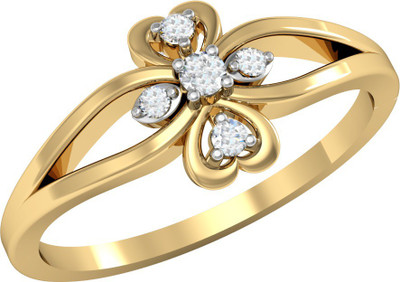 

Vachya Glory 14kt Diamond Yellow Gold ring(Yellow Gold Plated)