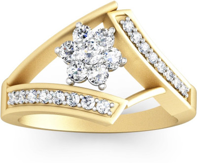 

Vachya Glory 18kt Diamond Yellow Gold ring(Yellow Gold Plated)
