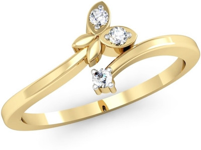 

Kataria Jewellers The Francine American Diamond 92.5 BIS Hallmarked Silver Ring, Yellow