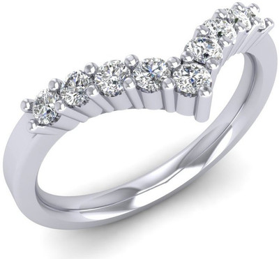 

ICR Jewels 18kt Diamond White Gold ring(White Gold Plated)