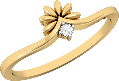 

Vachya Glory 14kt Diamond Yellow Gold ring(Yellow Gold Plated)