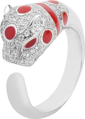 

Jewel99 Panther Sterling Silver Swarovski Zirconia Platinum Plated Ring