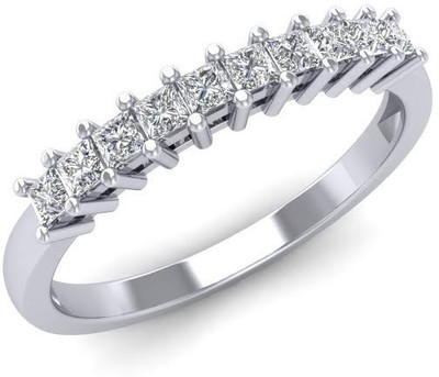 

ICR Jewels Sterling Silver Cubic Zirconia Sterling Silver Plated Ring, White