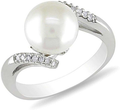 

Kiara Jewellery Sterling Silver Swarovski Zirconia Rhodium Plated Ring, White