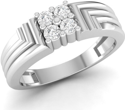 

Ciemme Sterling Silver Cubic Zirconia Gold-plated Plated Ring, White