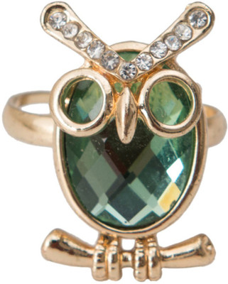

Taj Pearl Designer Alloy Ring, Gold