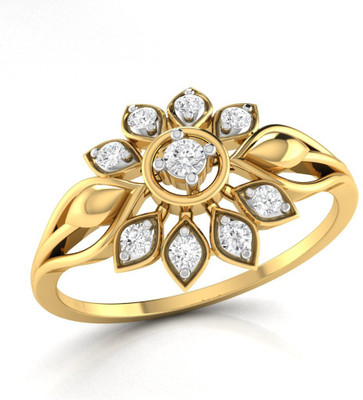 

Ciemme Sterling Silver Cubic Zirconia Gold-plated Plated Ring, Yellow