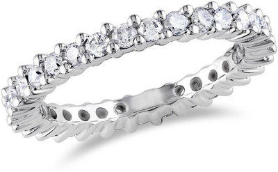 

Kiara Jewellery Sonal Sterling Silver Swarovski Zirconia Gold-plated Plated Ring