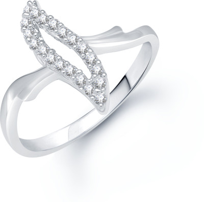 

VK Jewels Alloy Rhodium Plated Ring, Silver
