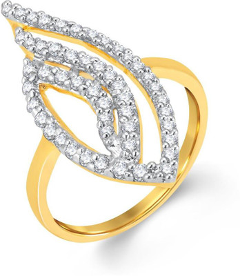 

Sukkhi Alloy Gold-plated, Rhodium Plated Ring, White;gold