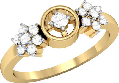 

Vachya Glory 18kt Diamond Yellow Gold ring(Yellow Gold Plated)