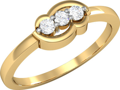 

Vachya Glory 18kt Diamond Yellow Gold ring(Yellow Gold Plated)