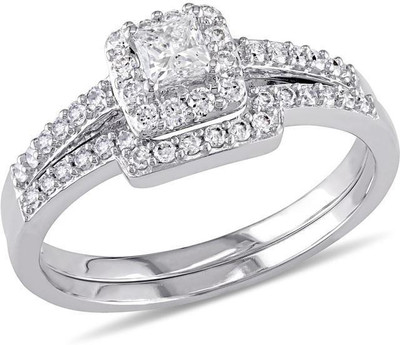 

Kiara Jewellery Poorva Sterling Silver Swarovski Zirconia Gold-plated Plated Ring